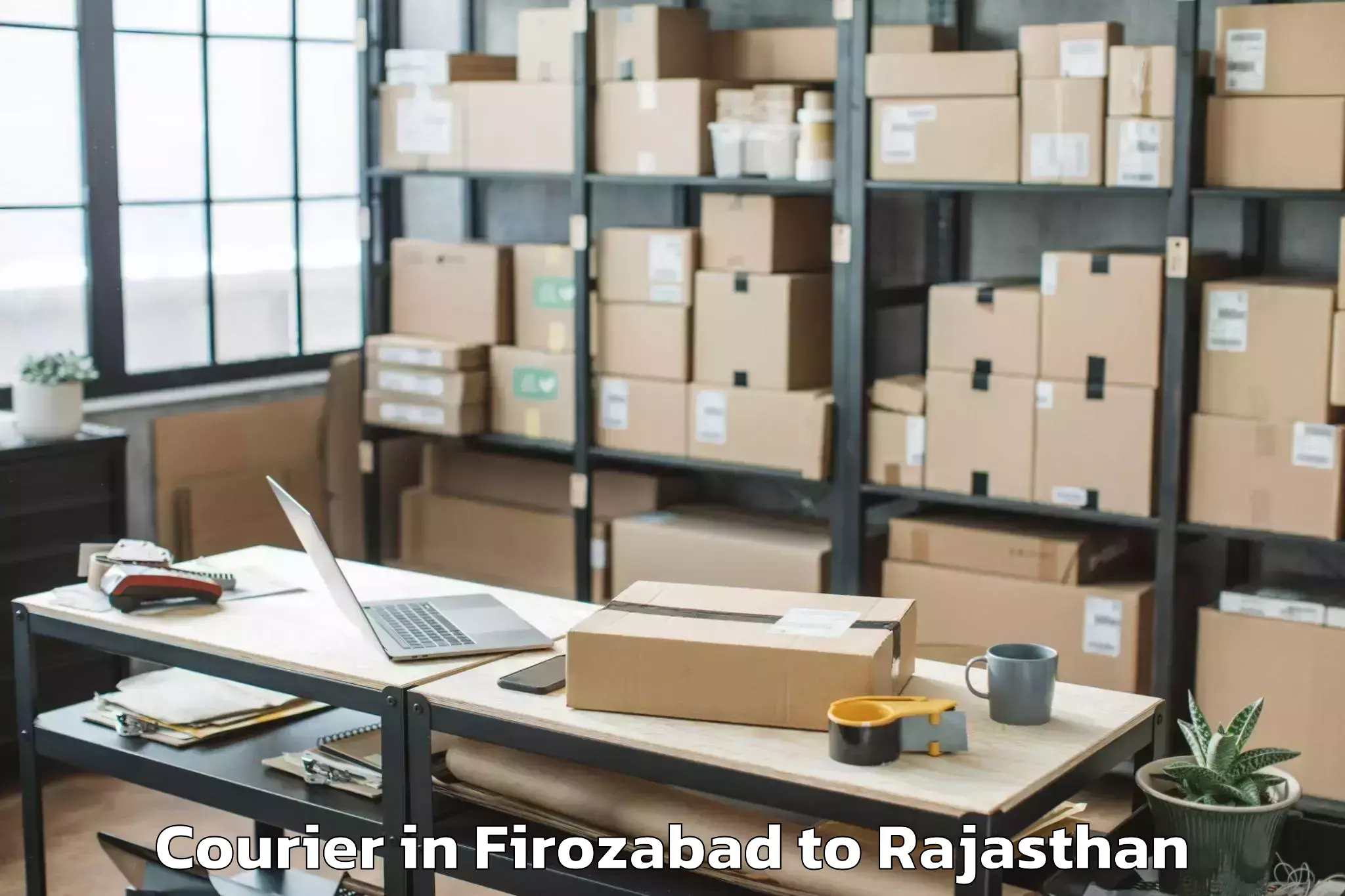 Affordable Firozabad to Sanganer Courier